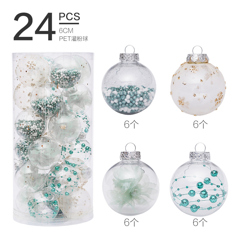 6cm / 24pcs mint gre...
