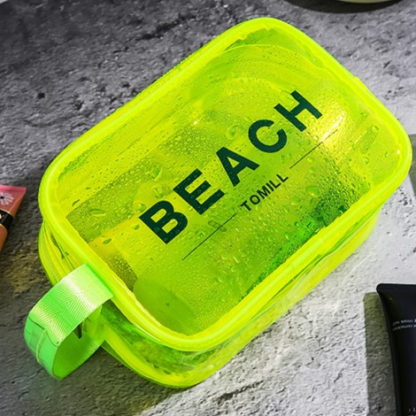 Tommill wash bag portable travel fitness transparent waterproof bath bag swimming bag large capacity portable cosmetic bag