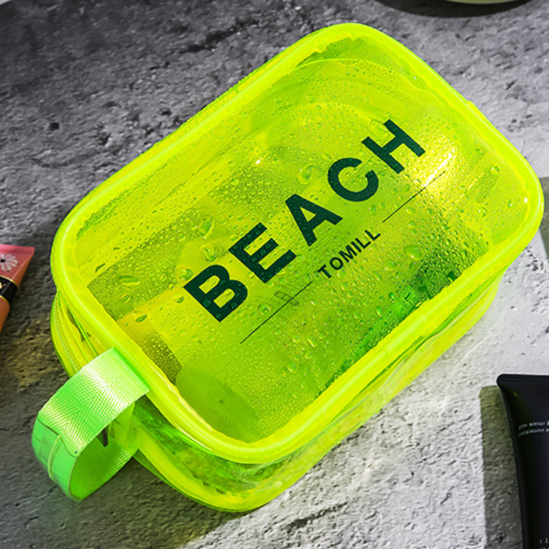 Tommill wash bag portable travel fitness transparent waterproof bath bag swimming bag large capacity portable cosmetic bag