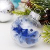 Christmas decorations 6cm / 30pcs blue transparent ball Christmas Ball Set Christmas Tree Pendant