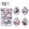 Hot Christmas decorations 6cm8cm / 16pcs transparent ball Christmas Ball Set Christmas Tree Pendant