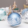 Christmas decorations 6cm / 30pcs blue painted Christmas Ball Set Christmas Tree Pendant
