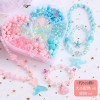 Children's love box diy make handmade beaded cartoon educational toy manufacturer girl wear bead bracelet necklace