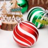 Christmas decorations 6cm / 30pcs green and red painted Christmas Ball Set Christmas Tree Pendant