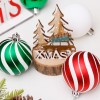 Christmas decorations 6cm / 30pcs green and red painted Christmas Ball Set Christmas Tree Pendant