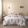 Home textile frosted three piece set American autumn and winter printing set bedding