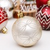 Christmas decorations 6cm / 30pcs red and gold painted Christmas Ball Set Christmas Tree Pendant