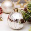 Christmas decorations 6cm / 30pcs red and gold painted Christmas Ball Set Christmas Tree Pendant