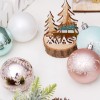 Christmas decorations 6cm / 30pcs rose gold painted Christmas Ball Set Christmas Tree Pendant