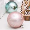 Christmas decorations 6cm / 30pcs rose gold painted Christmas Ball Set Christmas Tree Pendant