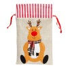 Christmas decorations linen three-dimensional Embroidered Handbag children's gift bag candy bag storage bag