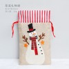 Christmas decorations linen three-dimensional Embroidered Handbag children's gift bag candy bag storage bag