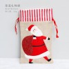 Christmas decorations linen three-dimensional Embroidered Handbag children's gift bag candy bag storage bag
