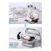 Tommill transparent waterproof cosmetic bag travel portable dry wet separation wash bag simple bath storage bag