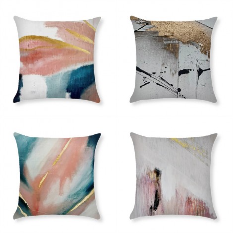 Home pillow case abstract oil painting splash ink creative holding pillow case modern simple pillow case