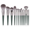 14 green cloud makeup brush sets first saw a series of loose powder brushes, eye shadow brushes, Cangzhou soft hair cosmetic tools.