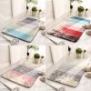 Flocking household door anti-skid floor mat household bathroom bathroom door absorbent foot mat door mat