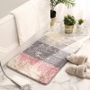 Flocking household door anti-skid floor mat household bathroom bathroom door absorbent foot mat door mat