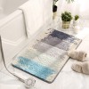 Flocking household door anti-skid floor mat household bathroom bathroom door absorbent foot mat door mat