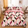 Bedding urban stripe checkered Lingge home textile three piece set