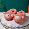 Cute baby home children's cotton shoes, non-slip warm children's shoes, casual cartoon baby fur slippers