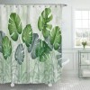 Shower curtain tropical plant shower curtain shower curtain Polyester Waterproof Shower Curtain no punching