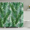 Shower curtain tropical plant shower curtain shower curtain Polyester Waterproof Shower Curtain no punching
