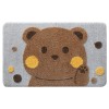 Cartoon bathroom non slip floor mat household flocking water absorption toilet floor mat living room bedroom door mat