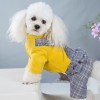 Dog cotton padded clothes with straps Winter Classic Plaid four legged clothes small and medium-sized dog pet clothes in stock