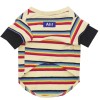 Dog clothes autumn clothes small and medium-sized dog striped sweater Teddy Chenery bomecokey cat summer thin
