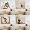 Small fresh Morandi hanging cloth tapestry wall decoration cloth art hanging picture background cloth wall hanging tapestry