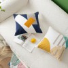 Ins Nordic style home stay pillow case cotton canvas towel embroidered pillow living room bedroom cushion office chair waist pillow