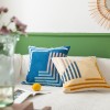 Ins Nordic style home stay pillow case cotton canvas towel embroidered pillow living room bedroom cushion office chair waist pillow