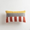 Ins Nordic style home stay pillow case cotton canvas towel embroidered pillow living room bedroom cushion office chair waist pillow