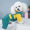 Pet clothing 2020 dog four legged cotton padded clothes small and medium-sized dog corduroy thickened coat autumn and winter clothes