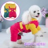 Pet clothing 2020 dog four legged cotton padded clothes small and medium-sized dog corduroy thickened coat autumn and winter clothes