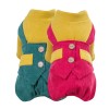Pet clothing 2020 dog four legged cotton padded clothes small and medium-sized dog corduroy thickened coat autumn and winter clothes