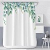Flower plant shower curtain shower curtain shower curtain Polyester Waterproof Shower Curtain Set with hook