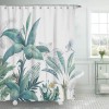 Flower plant shower curtain shower curtain shower curtain Polyester Waterproof Shower Curtain Set with hook