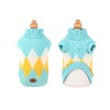 new pet clothes for small and medium-sized cats and dogs in autumn and winter plus velvet knitted plaid four-legged clothes 