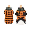 new pet clothes for small and medium-sized cats and dogs in autumn and winter plus velvet knitted plaid four-legged clothes 