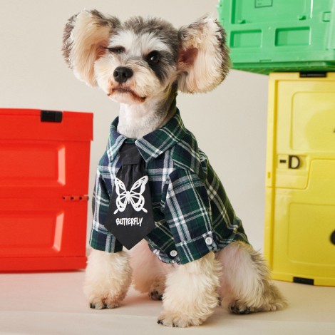 Little dog shirt autumn Teddy Chenery bomeibi bear cat medium and small dog pet dog clothes