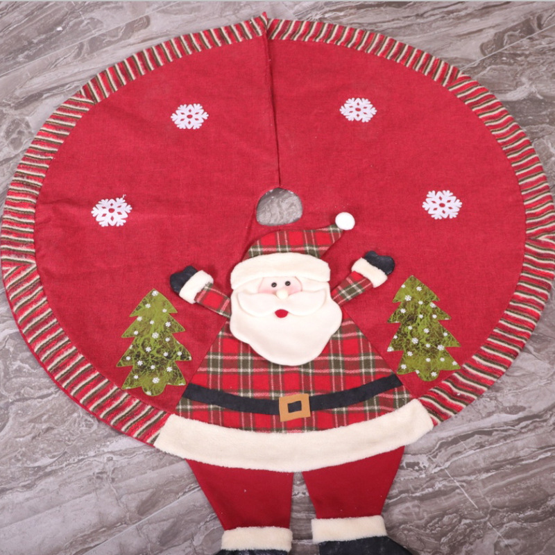 Christmas Tree Skirt Christmas decorations whole body Santa Claus Christmas tree ornaments