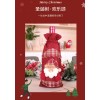 Cartoon christmas red wine set linen Santa Snowman Bottle Set Christmas wine bottle decoration