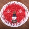 80cm Christmas printed Tree Skirt Christmas decorations Christmas tree bottom cartoon layout decoration