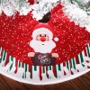 80cm Christmas printed Tree Skirt Christmas decorations Christmas tree bottom cartoon layout decoration