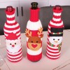 Manufacturer Christmas knitted sweater cartoon red wine set wine bottle set Christmas wine bottle decoration Christmas wine set