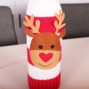 Manufacturer Christmas knitted sweater cartoon red wine set wine bottle set Christmas wine bottle decoration Christmas wine set