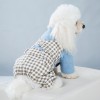 Dog clothes autumn and winter plus cotton thickened small dog four legged cotton clothes lattice couple's pet winter clothes
