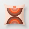 Earth color Morandi pillow case abstract oil painting rainbow geometry pillow case